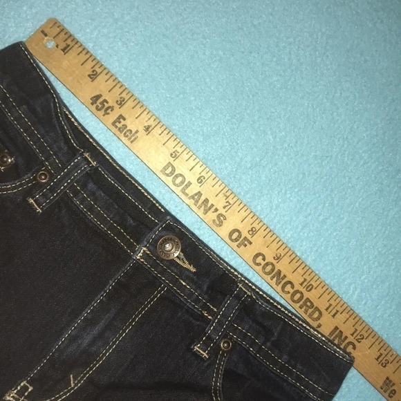 FADED GLORY dark blue skinny jeans organic cotton NEW size 16S - Picture 5 of 6